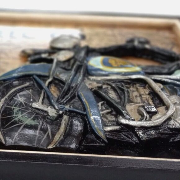 Route 66 3D Wooden Wall Plaque Indian Motorcycle “The Mother Road” 15x21 - Picture 6 of 13